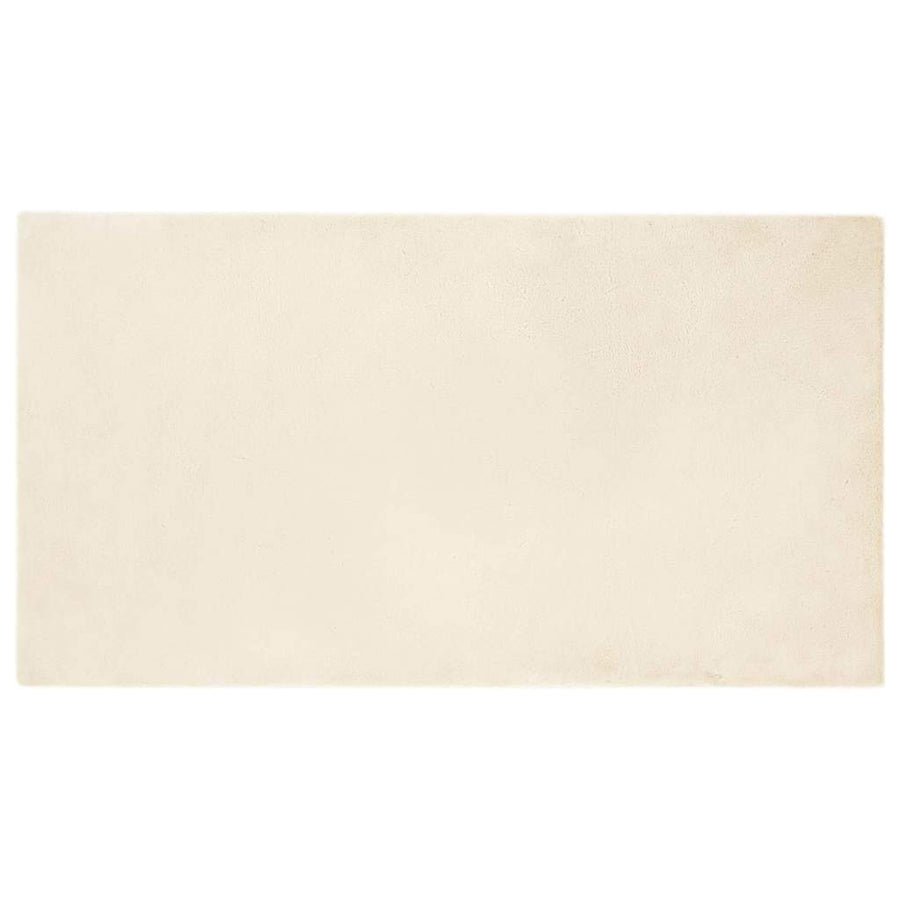 Nep Konijnenbont Tapijt Crème 80 x 150 cm Polyester