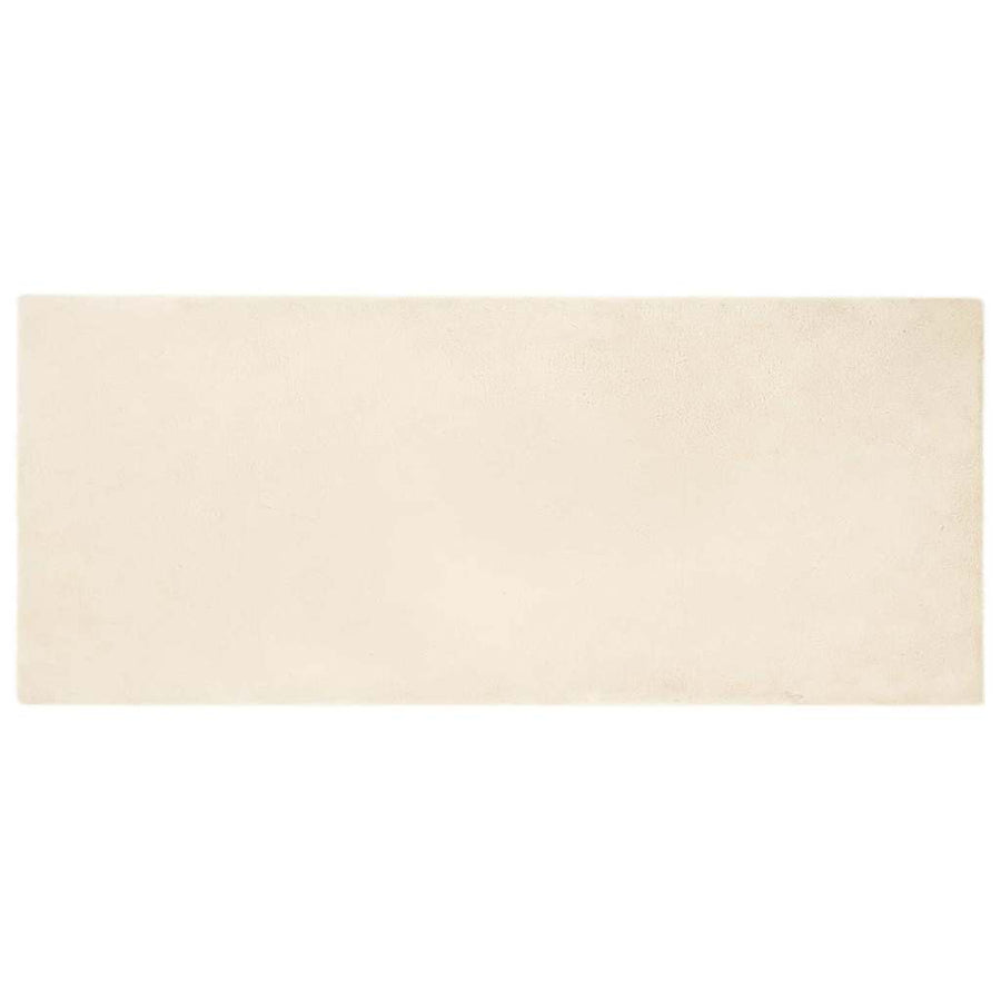 Nep Konijnenbont Tapijt Crème 80 x 200 cm Polyester