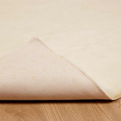Nep Konijnenbont Tapijt Crème 140 x 200 cm Polyester