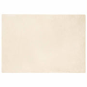 Vloerkleed nepbont 140x200 cm crème polyester