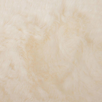 Nep Konijnenbont Tapijt Crème 140 x 200 cm Polyester