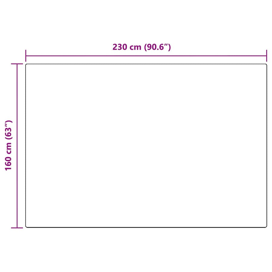 Nep Konijnenbont Tapijt Olite Crème 160 x 230 cm Polyester