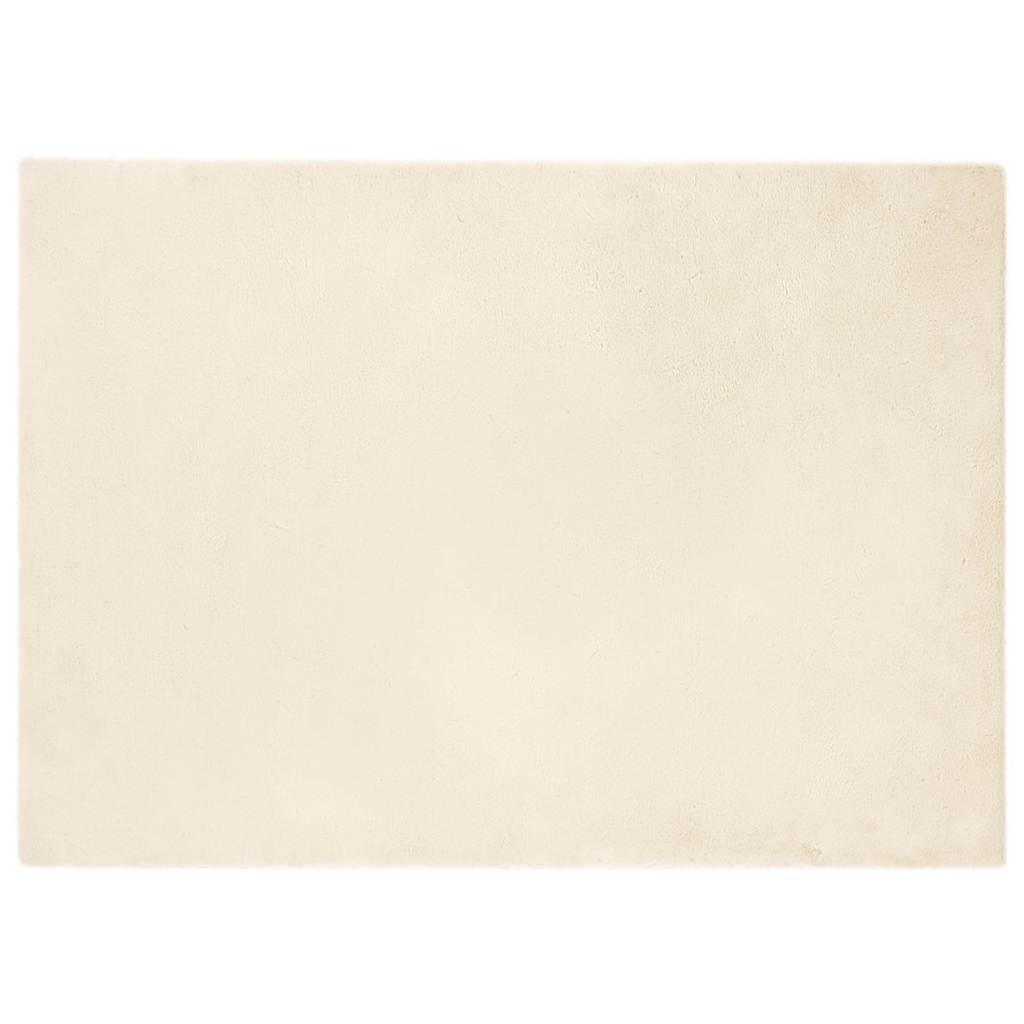 Nep Konijnenbont Tapijt Crème 200 x 280 cm Polyester