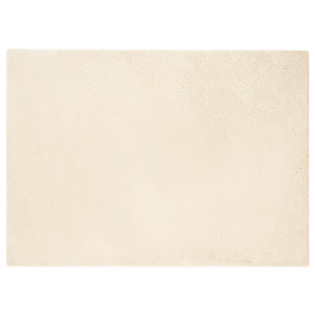Nep Konijnenbont Tapijt Crème 240 x 340 cm Polyester