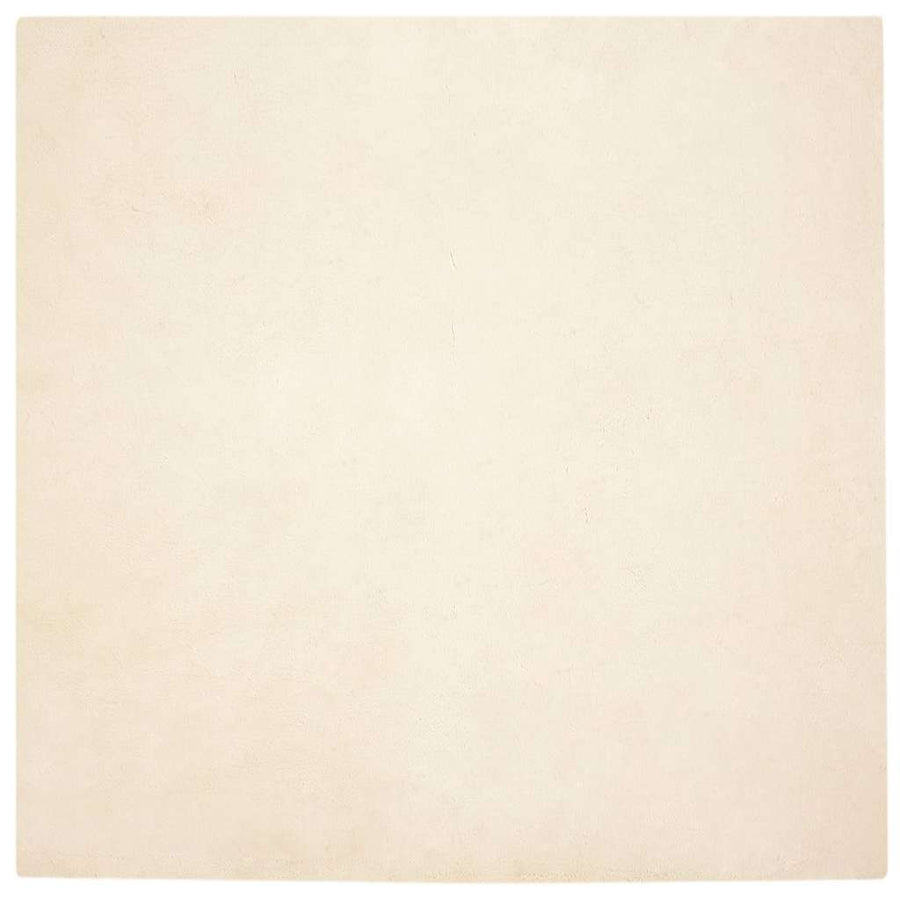 Nep Konijnenbont Tapijt Crème 120 x 120 cm Polyester