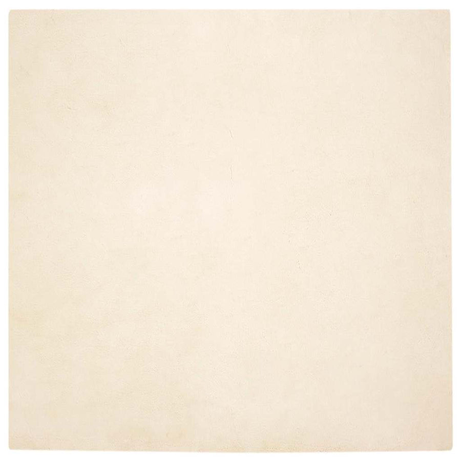 Nep Konijnenbont Tapijt Crème 160 x 160 cm Polyester