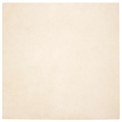 Nep Konijnenbont Tapijt Crème 200 x 200 cm Polyester
