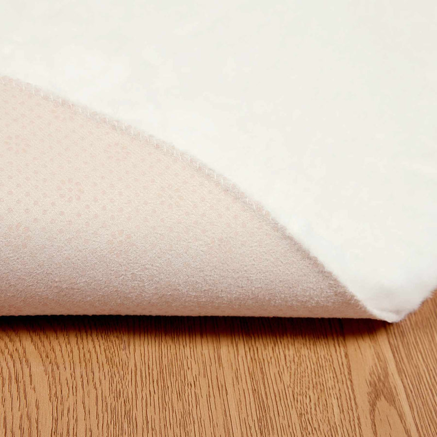 Nep Konijnenbont Tapijt Olite Crème Ø 80 cm Polyester