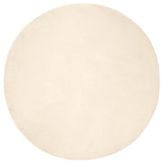 Vloerkleed rond 120 cm crème nepbont polyester