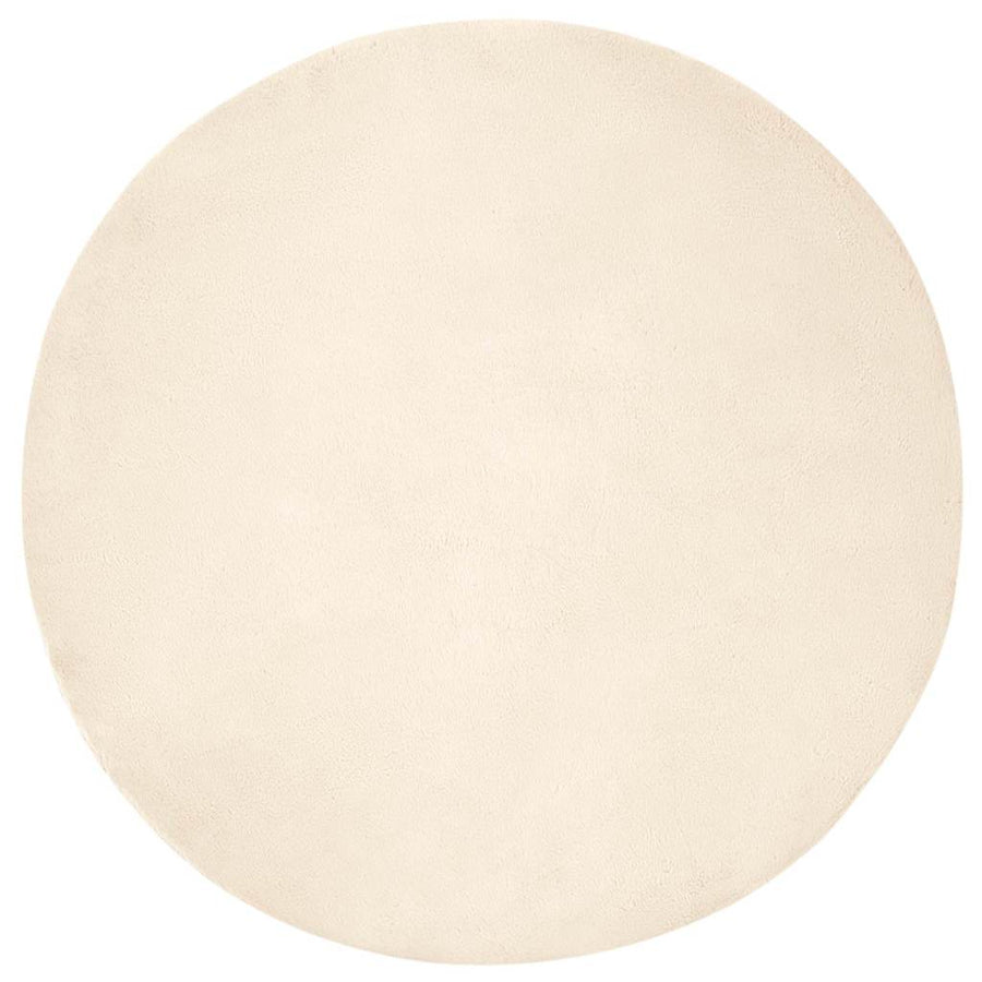 Nep Konijnenbont Tapijt Crème Ø 160 cm Polyester