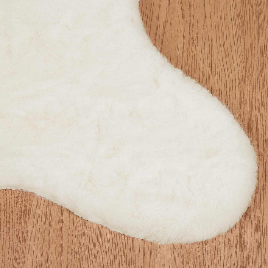 Nep Konijnenbont Tapijt Olite Crème 50 x 80 cm Polyester