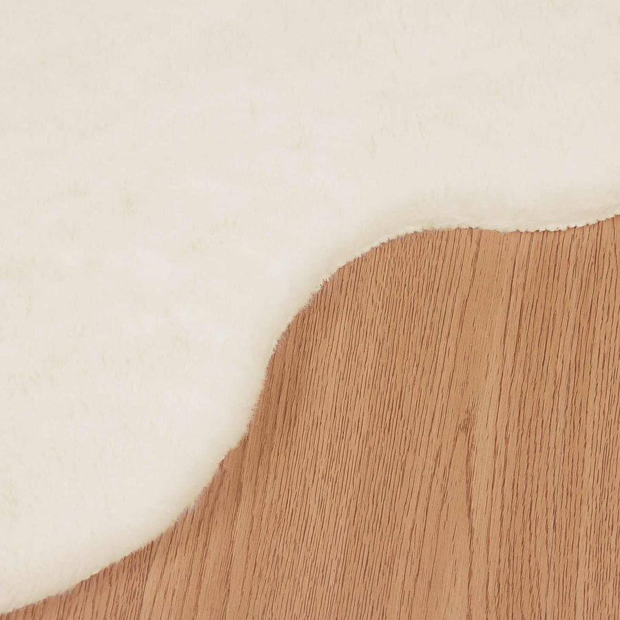 Nep Konijnenbont Tapijt Olite Crème 60 x 90 cm Polyester
