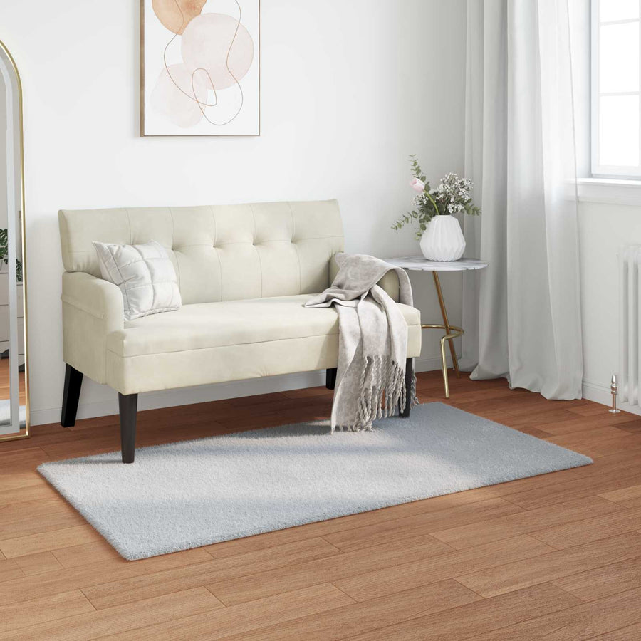Nep Konijnenbont Tapijt Olite Grijs 60 x 110 cm Polyester