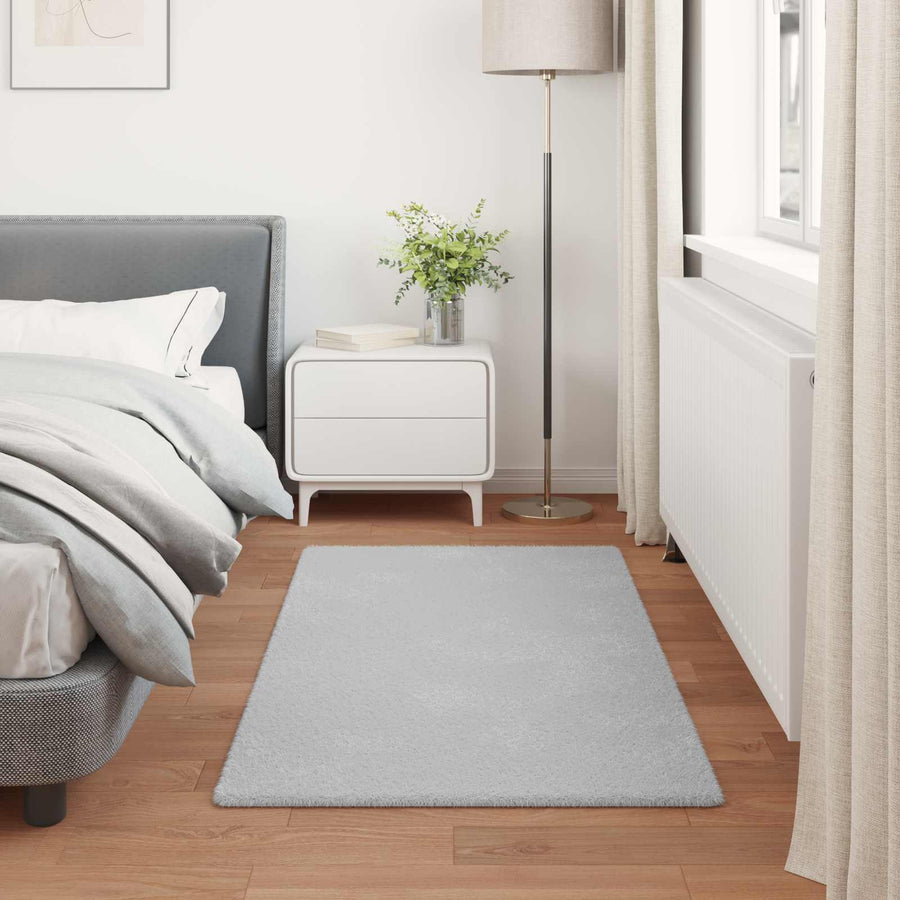 Nep Konijnenbont Tapijt Olite Grijs 60 x 110 cm Polyester