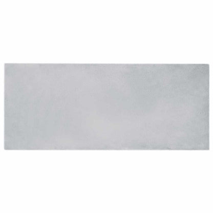 Nep Konijnenbont Tapijt Grijs 80 x 200 cm Polyester