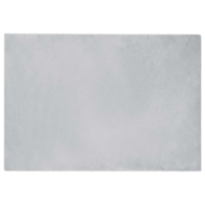 Nep Konijnenbont Tapijt Grijs 140 x 200 cm Polyester