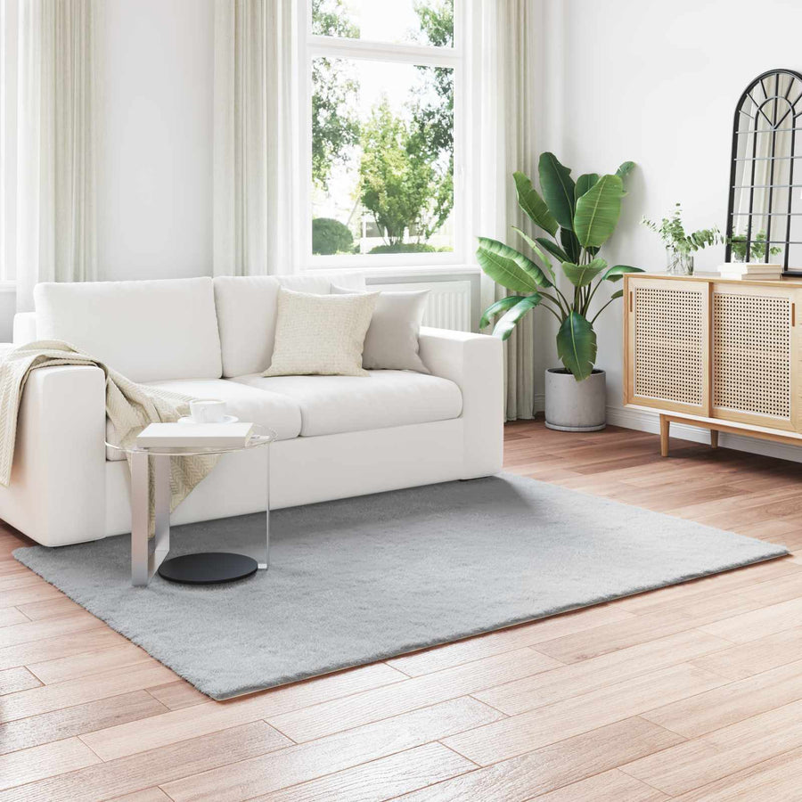 Nep Konijnenbont Tapijt Olite Grijs 160 x 230 cm Polyester