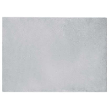 Nep Konijnenbont Tapijt Grijs 200 x 280 cm Polyester
