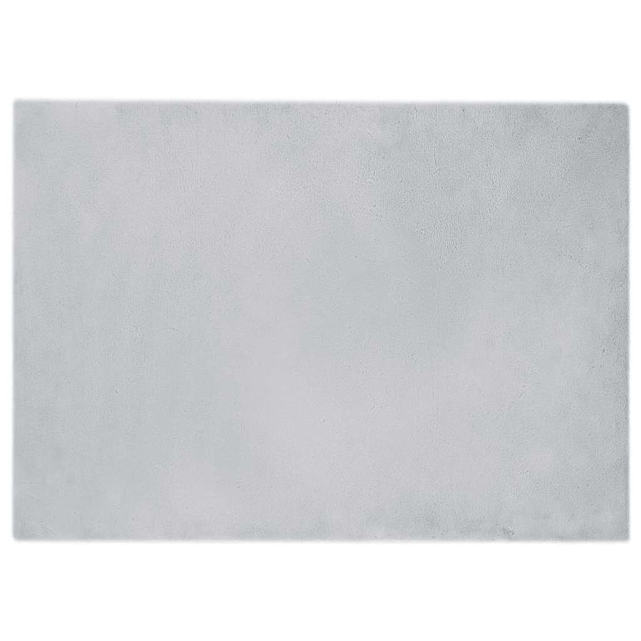 Nep Konijnenbont Tapijt Grijs 200 x 280 cm Polyester