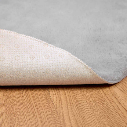 Nep Konijnenbont Tapijt Olite Grijs Ø 100 cm Polyester
