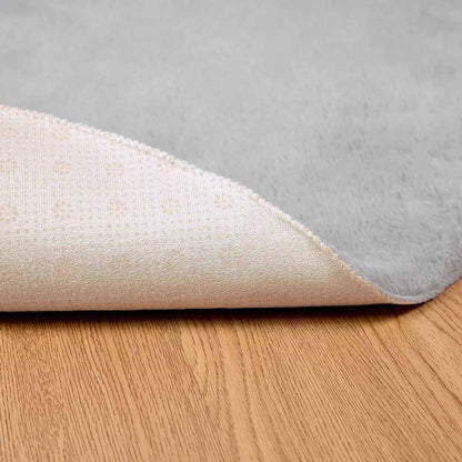 Nep Konijnenbont Tapijt Grijs Ø 160 cm Polyester