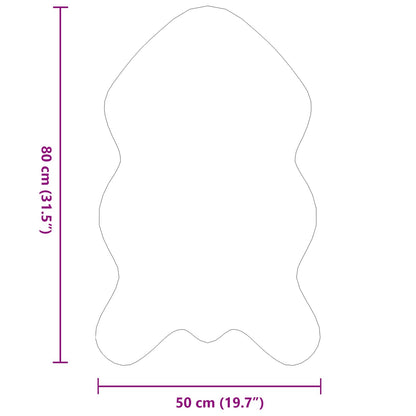 Nep Konijnenbont Tapijt Olite Grijs 50 x 80 cm Polyester