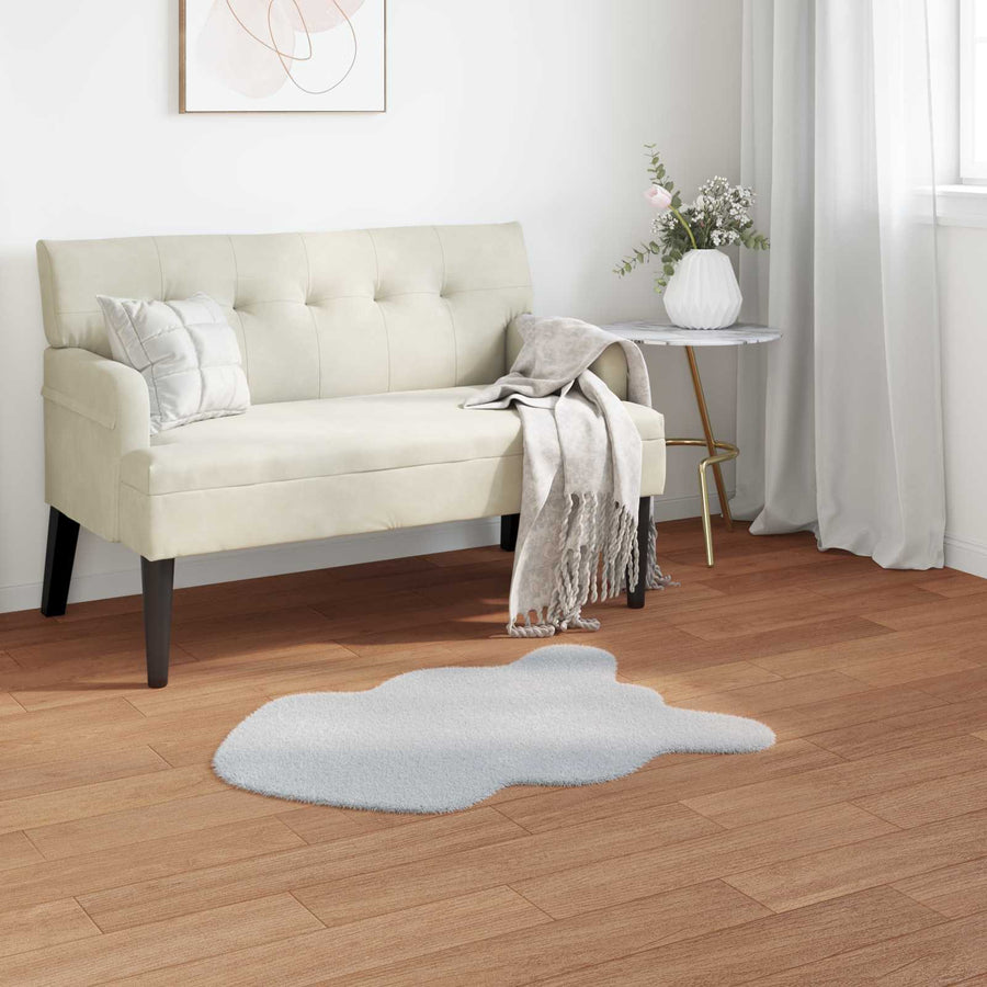 Nep Konijnenbont Tapijt Olite Grijs 60 x 90 cm Polyester