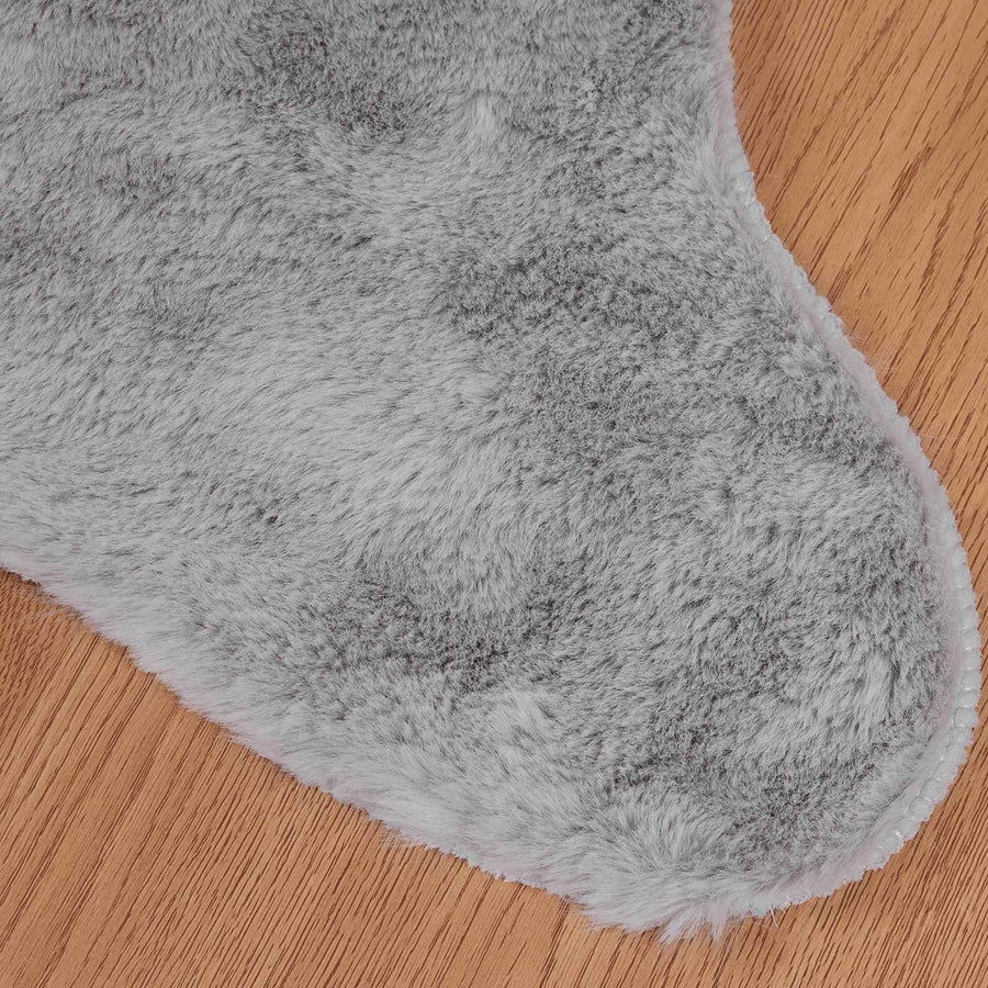 Nep Konijnenbont Tapijt Olite Grijs 80 x 120 cm Polyester