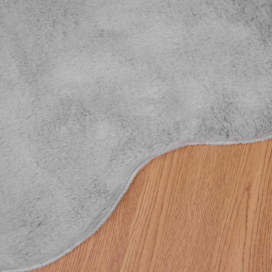 Nep Konijnenbont Tapijt Olite Grijs 80 x 120 cm Polyester