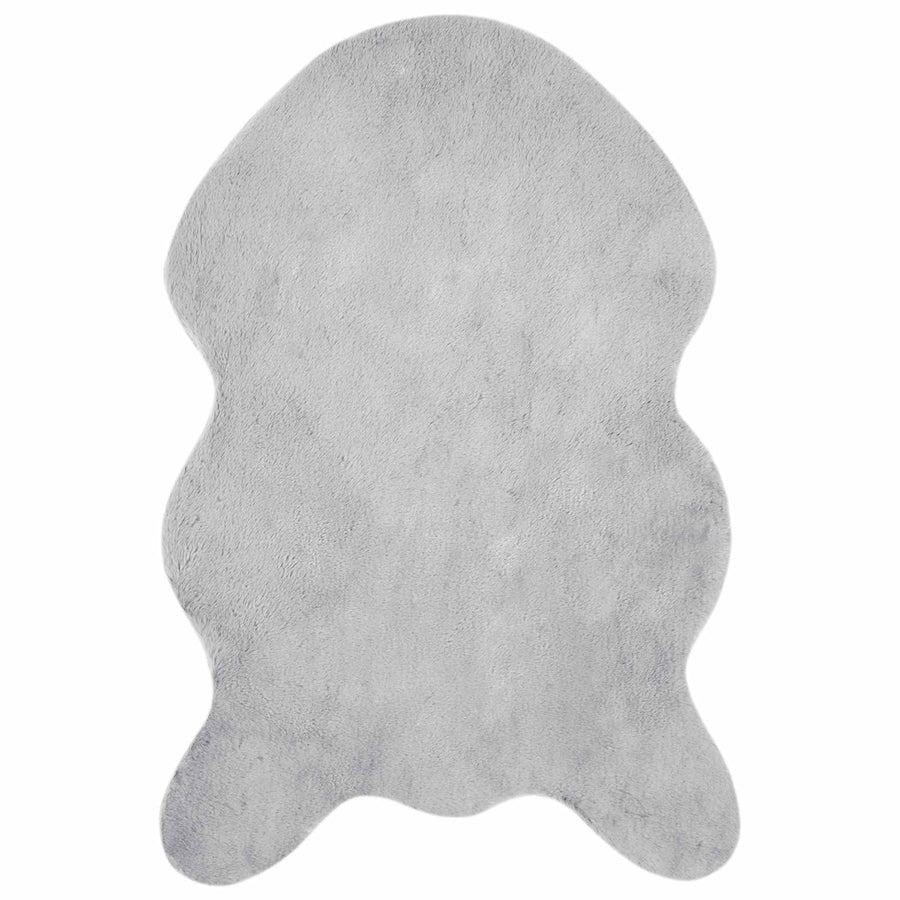 Nep Konijnenbont Tapijt Olite Grijs 80 x 120 cm Polyester