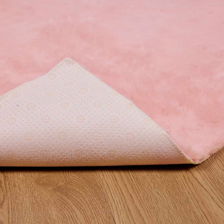 Nep Konijnenbont Tapijt Olite Roze 60 x 110 cm Polyester