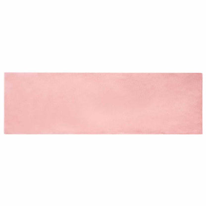 Nep Konijnenbont Tapijt Roze 80 x 250 cm Polyester