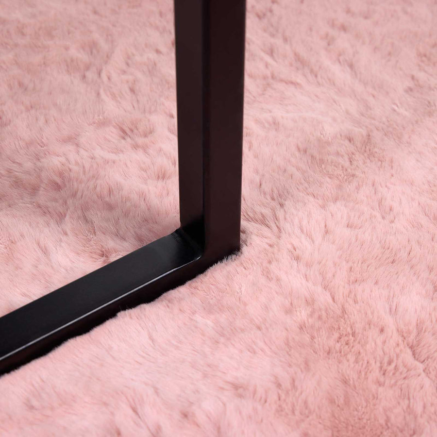 Nep Konijnenbont Tapijt Olite Roze 100 x 200 cm Polyester