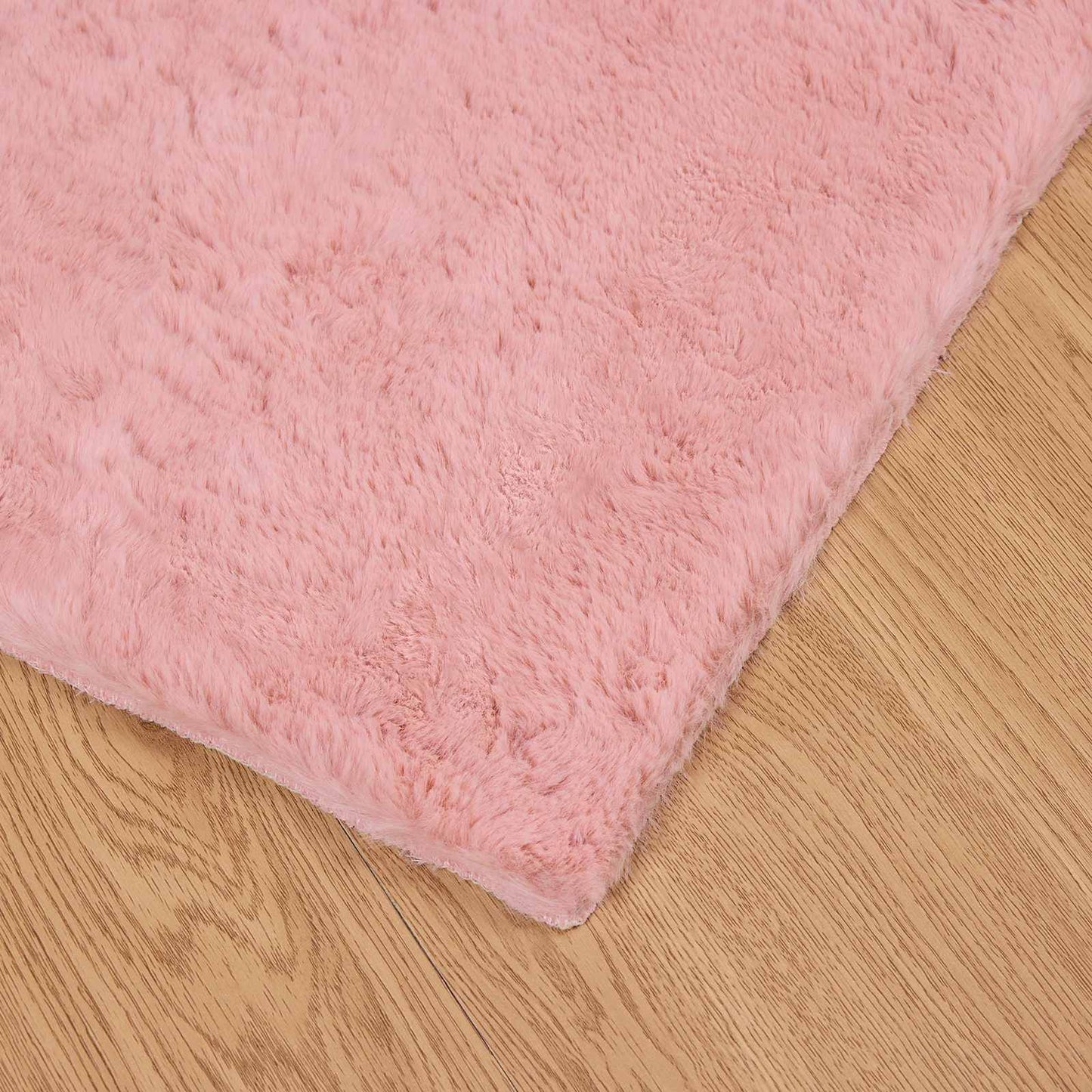 Nep Konijnenbont Tapijt Olite Roze 100 x 200 cm Polyester