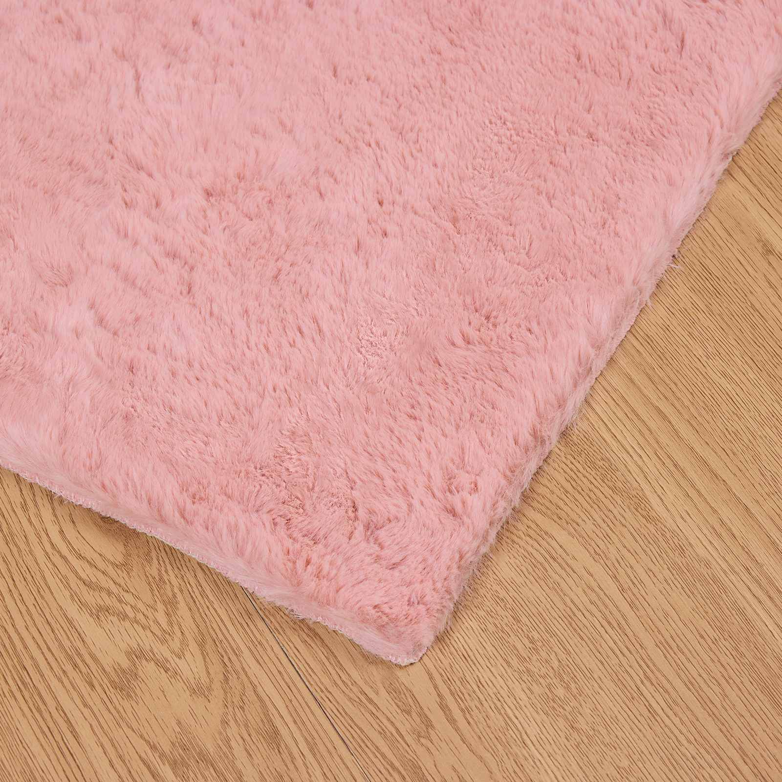 Nep Konijnenbont Tapijt Olite Roze 100 x 200 cm Polyester