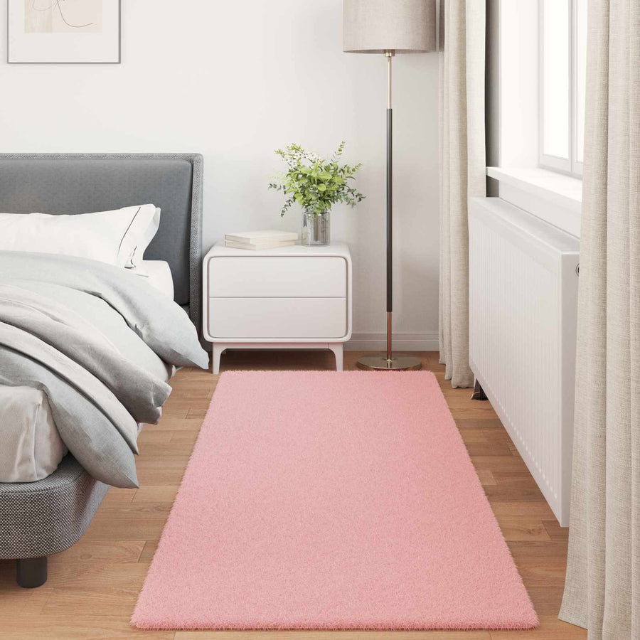 Nep Konijnenbont Tapijt Olite Roze 100 x 200 cm Polyester