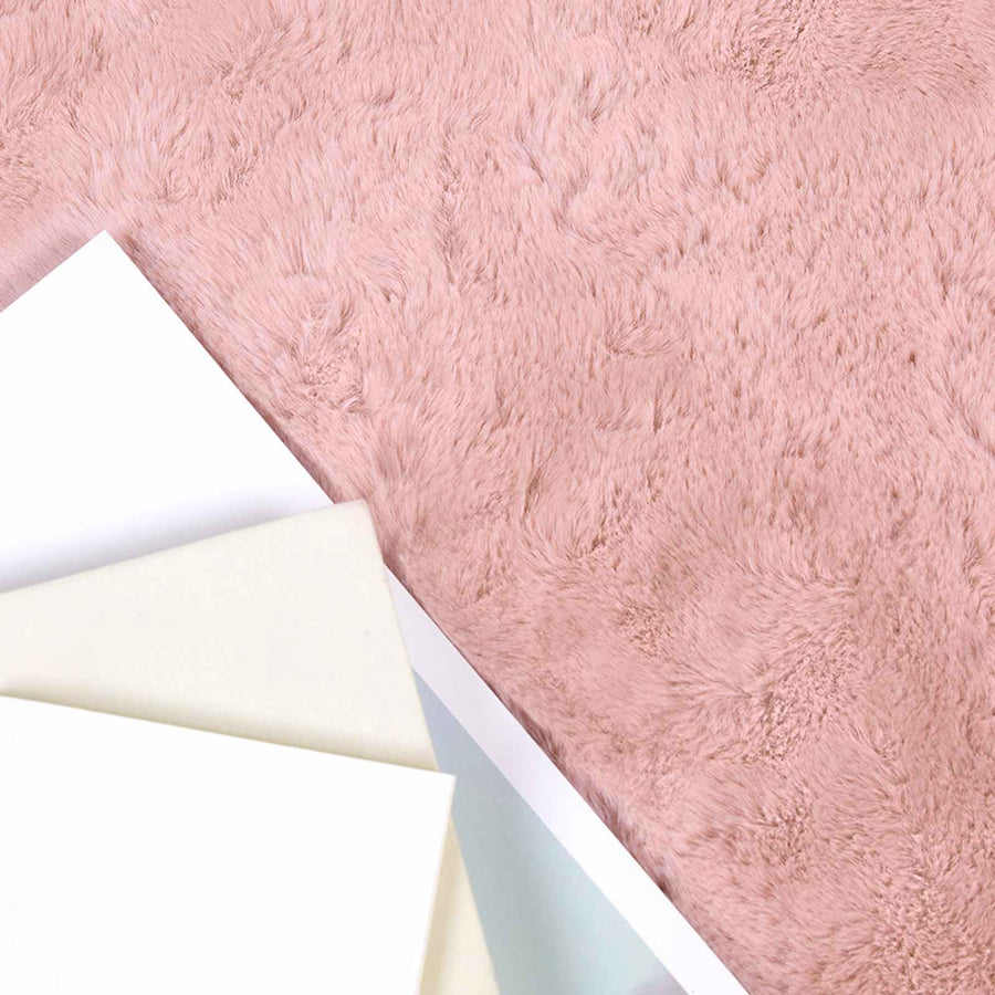 Nep Konijnenbont Tapijt Olite Roze 100 x 200 cm Polyester