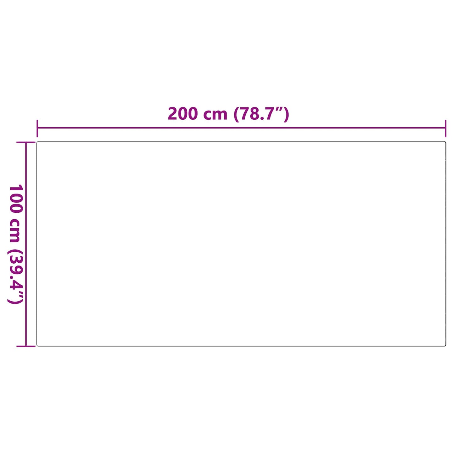 Nep Konijnenbont Tapijt Olite Roze 100 x 200 cm Polyester