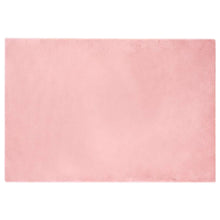 Nep Konijnenbont Tapijt Roze 120 x 170 cm Polyester