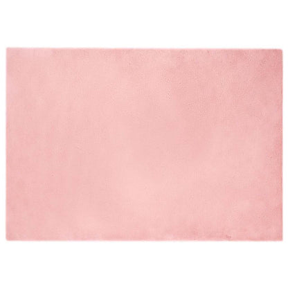 Nep Konijnenbont Tapijt Roze 140 x 200 cm Polyester