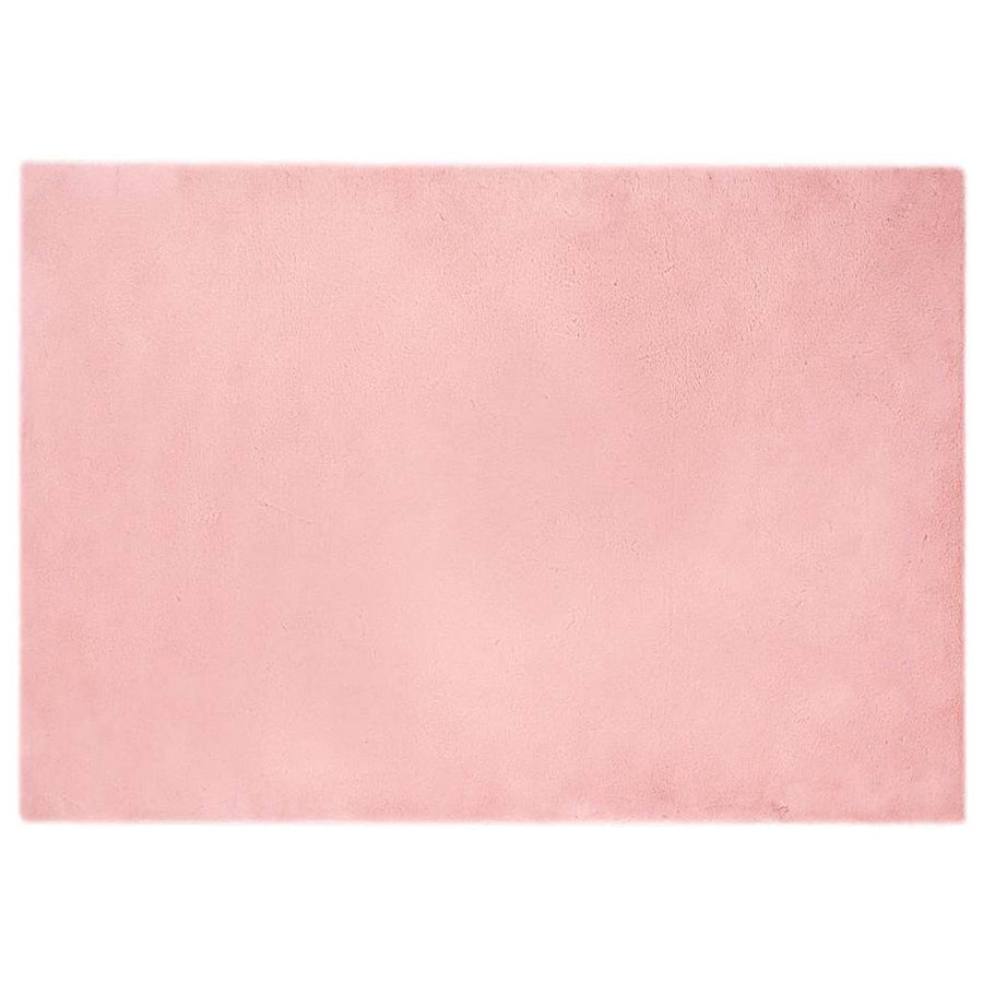 Nep Konijnenbont Tapijt Roze 140 x 200 cm Polyester