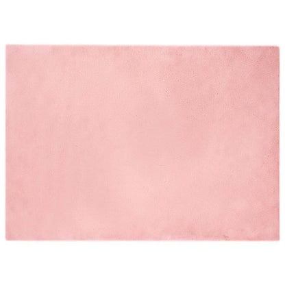 Nep Konijnenbont Tapijt Roze 200 x 280 cm Polyester