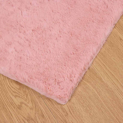 Nep Konijnenbont Tapijt Roze 240 x 340 cm Polyester