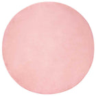 Vloerkleed rond nepbont roze Ø 200 cm