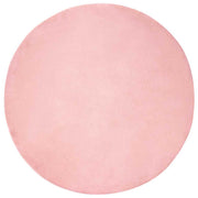 Vloerkleed rond nepbont roze Ø 200 cm