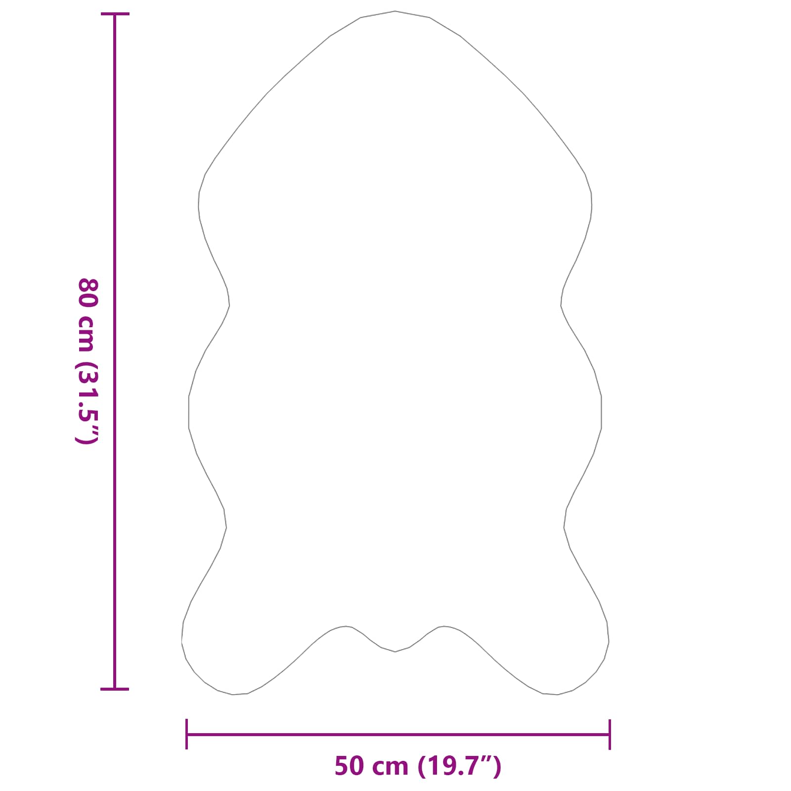 Nep Konijnenbont Tapijt Olite Roze 50 x 80 cm Polyester