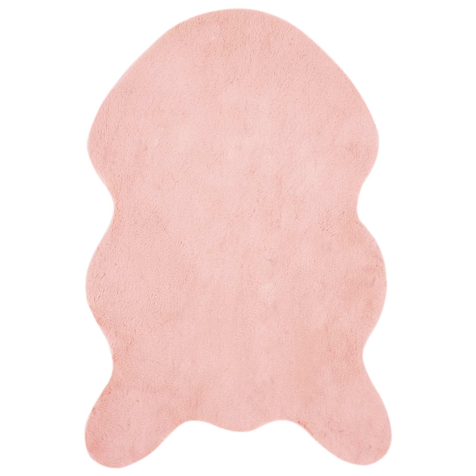 Nep Konijnenbont Tapijt Olite Roze 60 x 90 cm Polyester