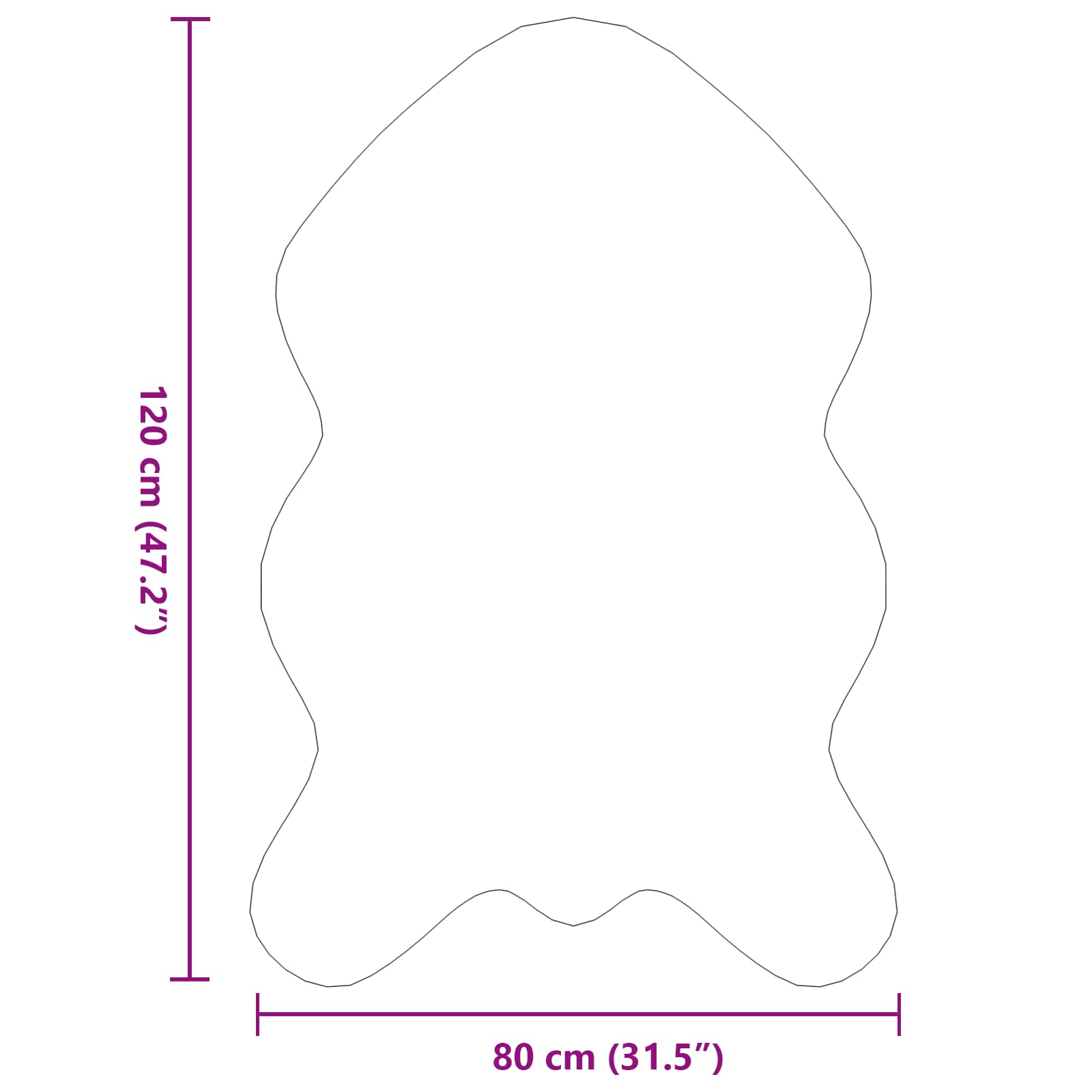 Nep Konijnenbont Tapijt Olite Roze 80 x 120 cm Polyester