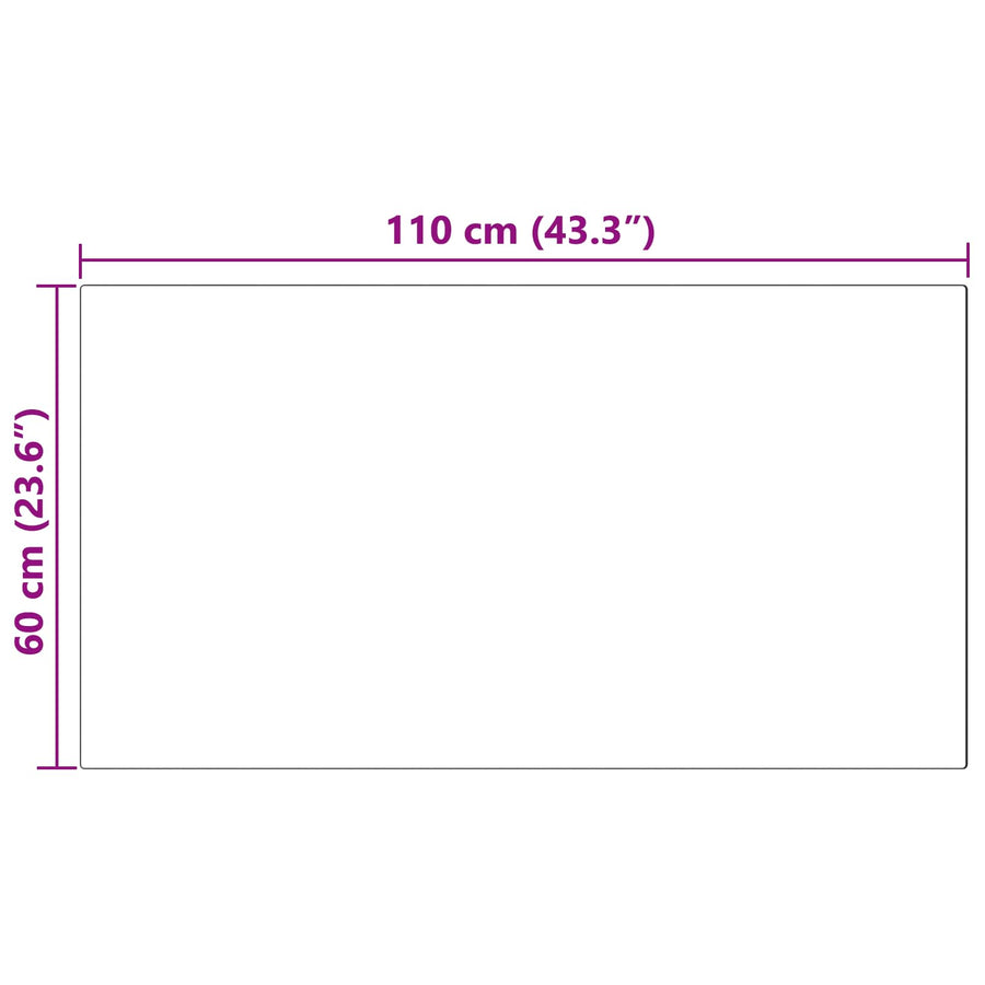 Nep Konijnenbont Tapijt Olite Zwart 60 x 110 cm Polyester
