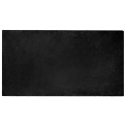 Nep Konijnenbont Tapijt Olite Zwart 60 x 110 cm Polyester